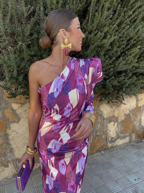YLLANA | Women's Off-the-Shoulder Midi Dress
