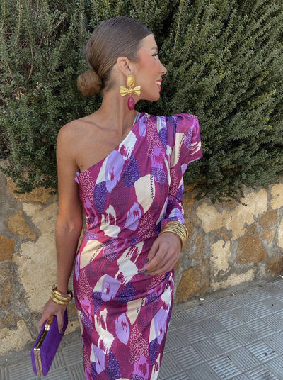 YLLANA | Women's Off-the-Shoulder Midi Dress
