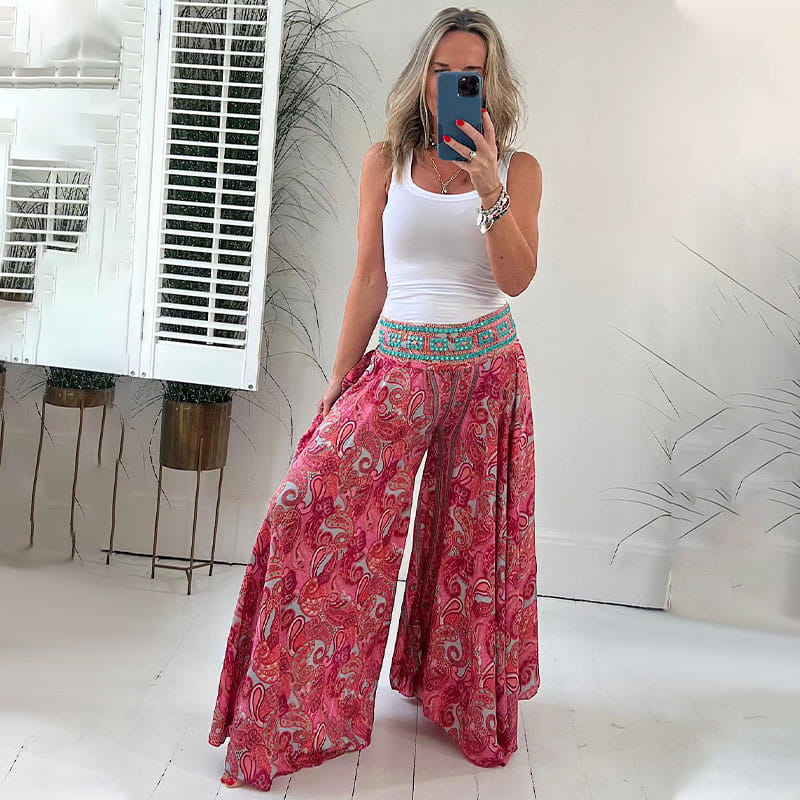 JANE | Boho Chic Wide-Leg Pants
