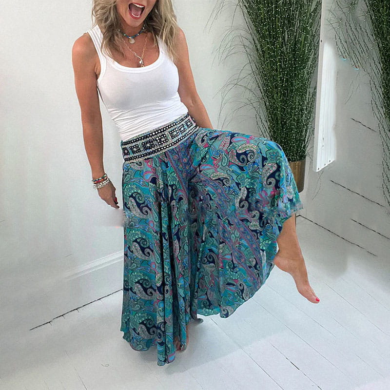 JANE | Boho Chic Wide-Leg Pants
