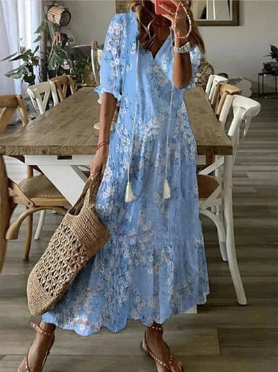 SIDSEL | Elegant Boho Dress with belly coverage