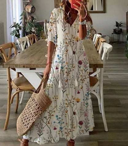 SIDSEL | Elegant Boho Dress with belly coverage