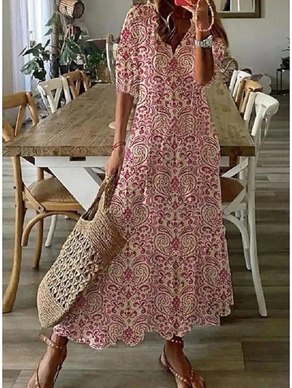 SIDSEL | Elegant Boho Dress with belly coverage