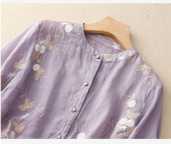 ELOISE | Embroidered Cotton Blouse
