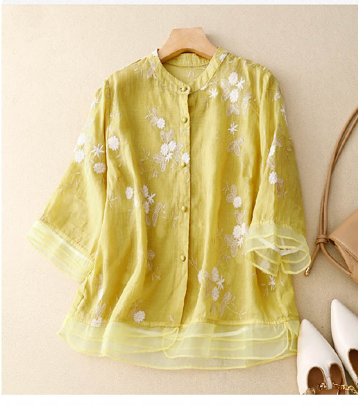 ELOISE | Embroidered Cotton Blouse